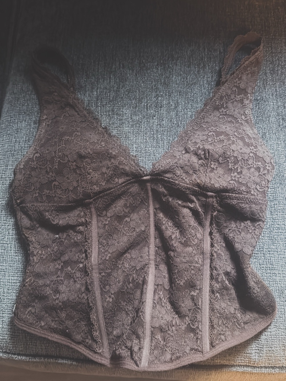 Garage Lace Cami in Brown